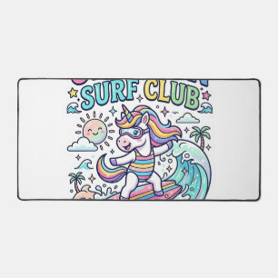 Einhorn-Surf-Club Schreibtischunterlage