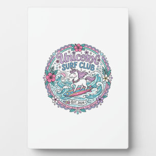 Einhorn-Surf-Club-verspieltes-Shirt-Grafik_1 Fotoplatte