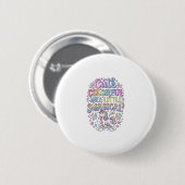 Einhorn Süß Bunt und ein bisschen Magisches Origin Button (Vorne & Hinten)