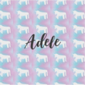 Einhorn Süß Preppy Aufkleber (Vorderseite)