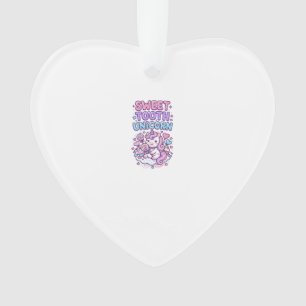 Einhorn Süßer Zahn Einhorn Niedlich Pastell Niedli Ornament
