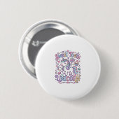 Einhorn Süßer Zahn Einhorn Original Merch Design_ Button (Vorne & Hinten)