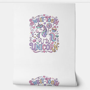 Einhorn Süßer Zahn Einhorn Original Merch Design_ Tapete