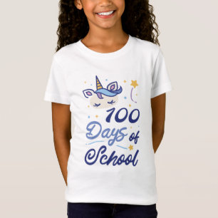 Einhorn süßes Schul-Zitat T-Shirt-Design T-Shirt