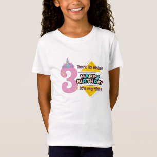 Einhorn süßes T-Shirt-Design zum Geburtstag T-Shirt