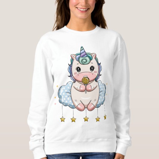 Einhorn Sweatshirt (Vorderseite)