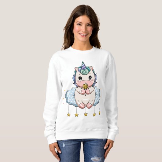 Einhorn Sweatshirt (Vorne ganz)