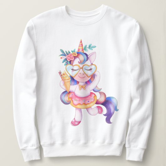 Einhorn Sweatshirt (Design vorne)