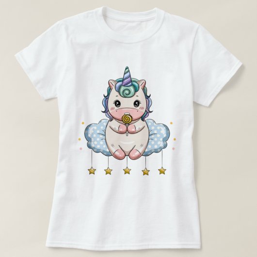 Einhorn T-Shirt (Design vorne)