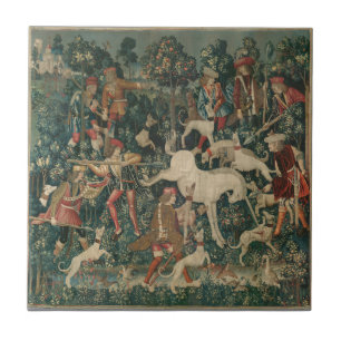 Einhorn-Tapisserie Fliese
