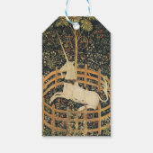 Einhorn-Tapisserien - Klassische Tapisserie Geschenkanhänger (Rückseite)