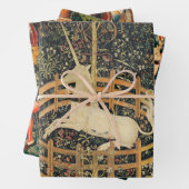 Einhorn-Tapisserien - Klassische Tapisserie Geschenkpapier Set (Beispiel)