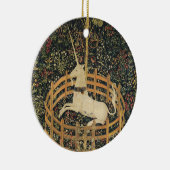 Einhorn-Tapisserien - Klassische Tapisserie Keramik Ornament (Rechts)