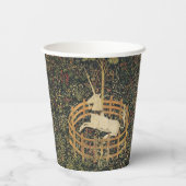 Einhorn-Tapisserien - Klassische Tapisserie Pappbecher (Rückseite)