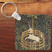 Einhorn-Tapisserien - Klassische Tapisserie Schlüsselanhänger (Vorderseite)