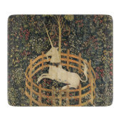 Einhorn-Tapisserien - Klassische Tapisserie Schneidebrett (Vorderseite)