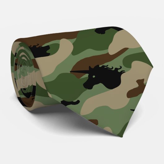 Einhorn-Tarnung Krawatte (Gerollt)