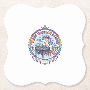 Einhorn Tarot Einhorn Leser Lustiges Shirt Grafik_ Untersetzer