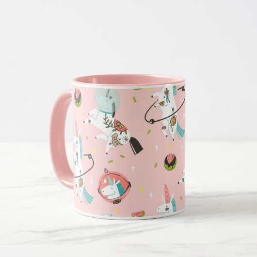 Einhorn Tasse (Vorderseite Links)