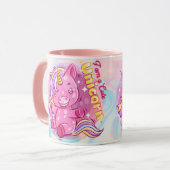 Einhorn Tasse (Vorderseite Links)