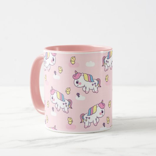 Einhorn Tasse (Vorderseite Links)