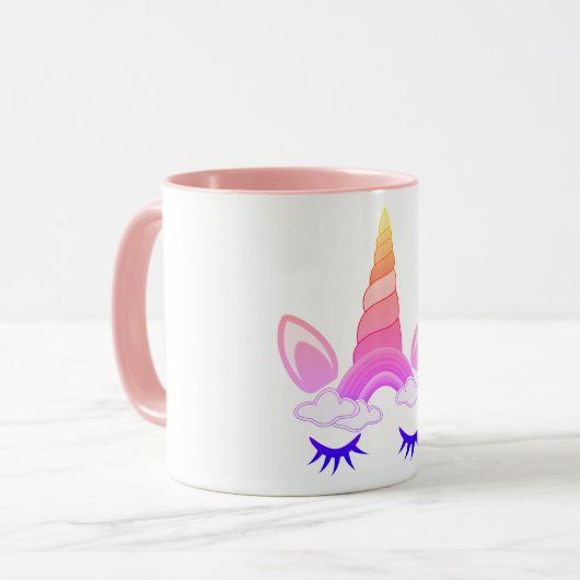 Einhorn Tasse (Vorderseite Links)