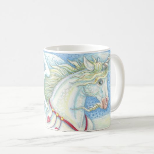 Einhorn-TASSE CLASSIC PEGASUS Kaffeetasse (VorderseiteRechts)