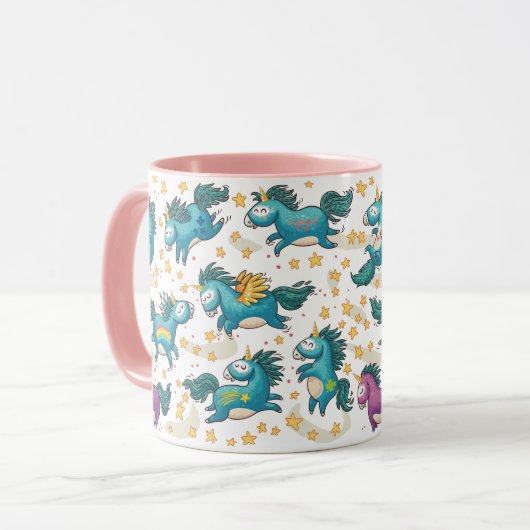 Einhorn-Tasse Tasse (Vorderseite Links)