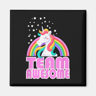 Einhorn-Team Awesome Regenbogen Jga Hochzeit Braut Magnet