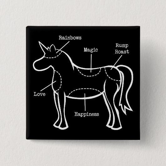 Einhorn-Teile Button (Vorderseite)