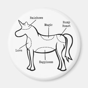 Einhorn-Teile Magnet