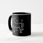 Einhorn-Teile Tasse (Vorderseite Links)
