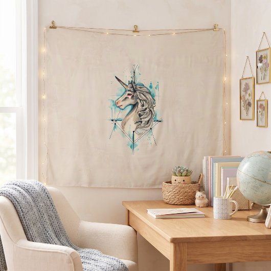 Einhorn-Teppich Wandteppich