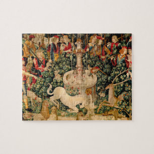Einhorn-Teppiche Gefunden Legende Mythos Mittelalt Puzzle