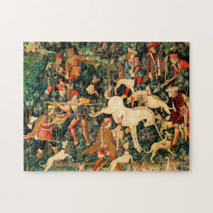 Einhorn-Teppiche Mittelalterliche Klassiker vertei Puzzle