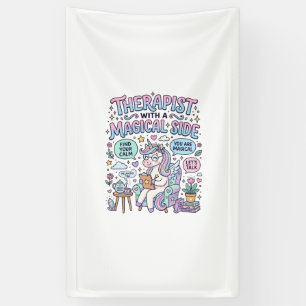 Einhorn-Therapeut mit magischer Seite Geschenkidee Banner