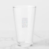 Einhorn-Therapeut mit magischer Seite Geschenkidee Glas (Rückseite)