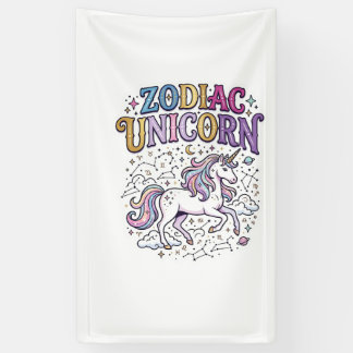 Einhorn Tierkreiszeichen Einhorn Premium-Vektor-Ma Banner