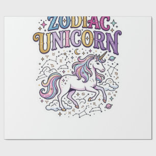 Einhorn Tierkreiszeichen Einhorn Premium-Vektor-Ma Geschenkpapier