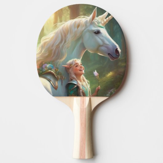 Einhorn Tischtennis Schläger (Vorderseite)