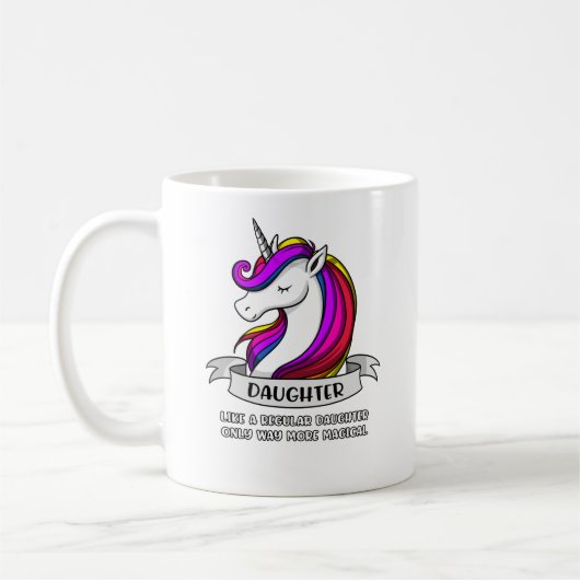 Einhorn-Tochter Kaffeetasse (Links)