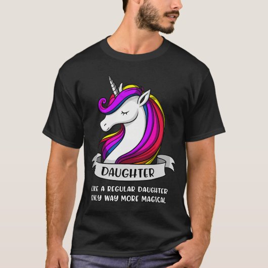 Einhorn-Tochter T-Shirt (Vorderseite)