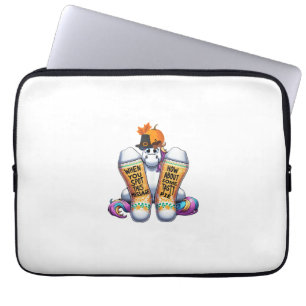 Einhorn trägt Socken Männer Frauen Kinder Jungen M Laptopschutzhülle