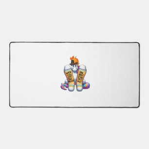 Einhorn trägt Socken Männer Frauen Kinder Jungen M Schreibtischunterlage