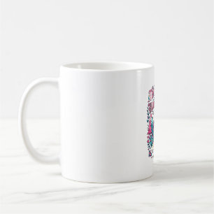 Einhorn Trail Hufe und Fröhliche Herzen Buntes App Kaffeetasse