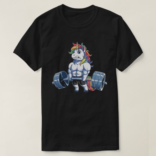 Einhorn-Training Einhorn-Fitness Einhorn-Fitnessra T-Shirt (Design vorne)