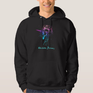 Einhorn-Träume Einhorn Vintage Fantasy Grafik Hoodie