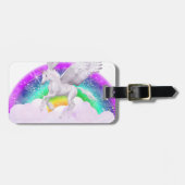 Einhorn-Träume Gepäckanhänger (Vorderseite horizontal)