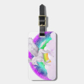 Einhorn-Träume Gepäckanhänger (Vorderseite vertikal)