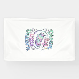 Einhorn Träume groß Kleines Einhorn-Geschenkidee V Banner